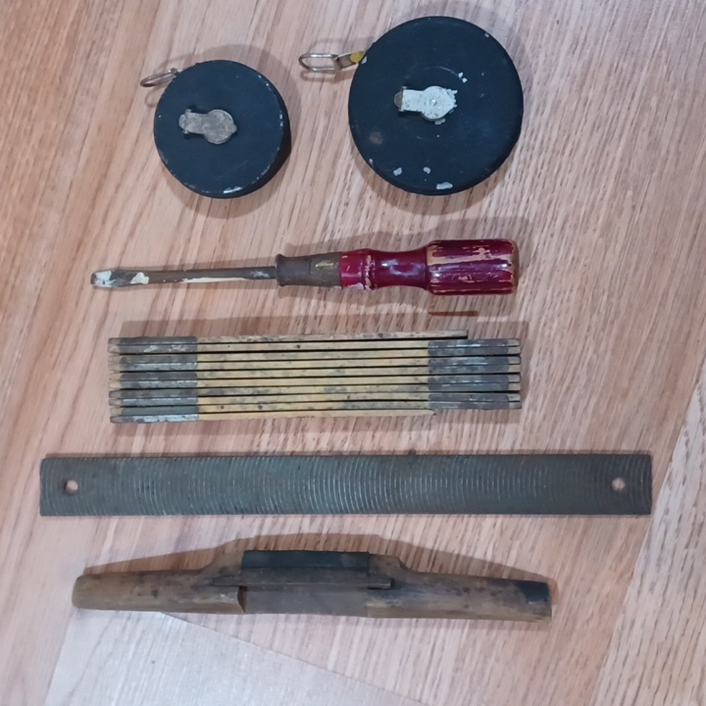 Vintage Tools Bundle Rustic Industrial Wall Art Mancave Farmhouse Garage Decor